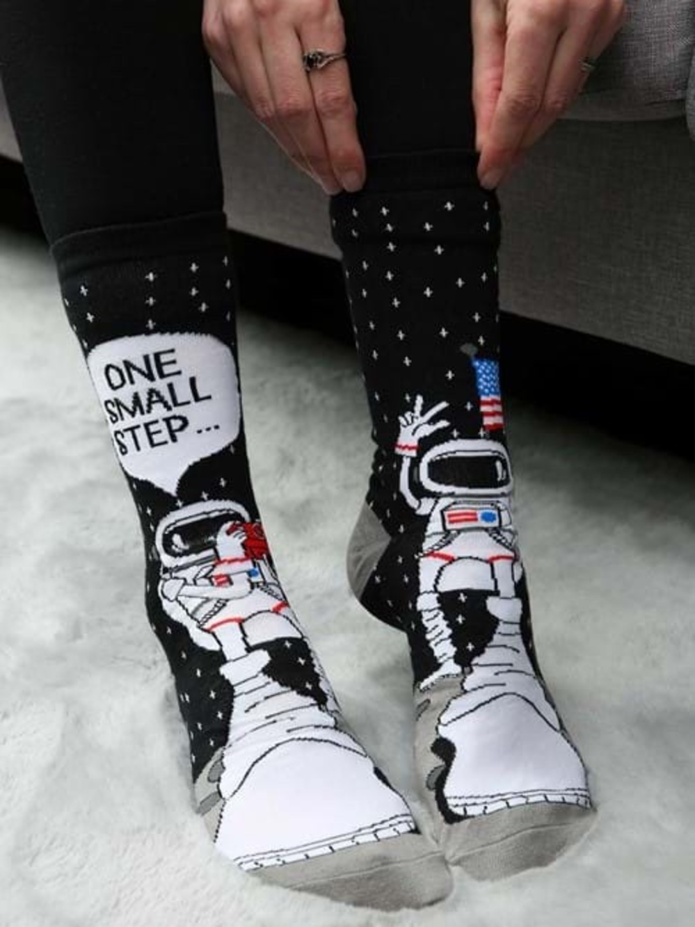 🧑‍🚀 Out of This World! Foot Forward Astronaut Crew Socks 🚀
